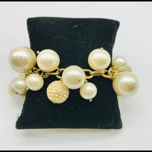 J Crew Pearl Crystal Fashion Bracelet